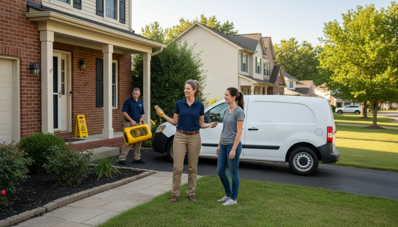 Residential water damage restoration in Cook, NE